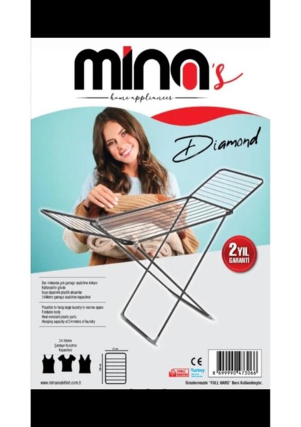 Mor Kanatlı 24 M Çamaşır Kurutmalık, Şık ve Dayanıklı Kurutma Çözümü