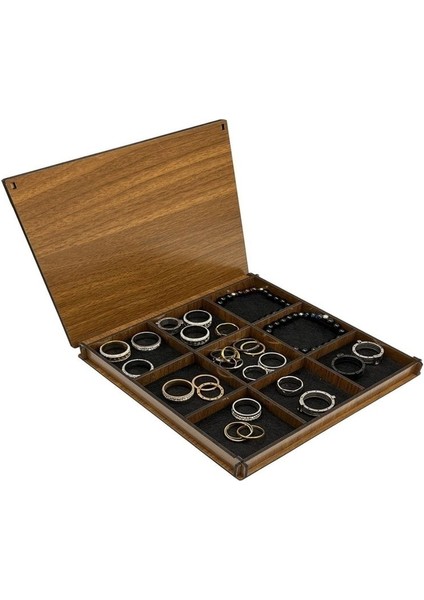 Şık Siyah Takı Kutusu, Düzenli ve Zarif Saklama Çözümü