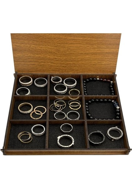 Şık Siyah Takı Kutusu, Düzenli ve Zarif Saklama Çözümü fırsatları