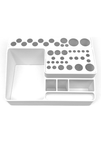 Beyaz Makyaj ve Fırça Düzenleyici, Şık ve Kullanışlı Tasarım fiyatları