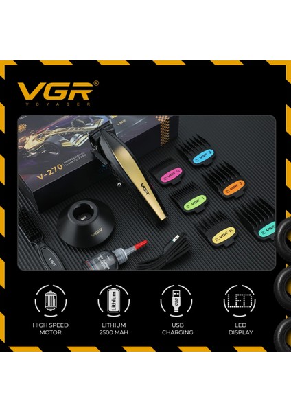 Vgr V-270 Profesyonel Saç Kesme Makinesi, 9000 Rpm Yüksek Hızlı Motor ve LED Ekran fiyatları