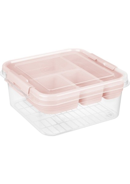 Pembe Kapaklı Çok Amaçlı Bölmeli Saklama Kutusu, Organizer ve Hobi Malzemesi modelleri