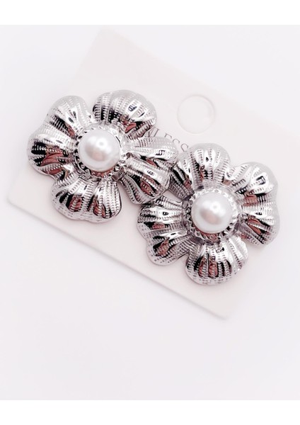 Çelik Küpe Incili Yaprak Küpe indirimleri