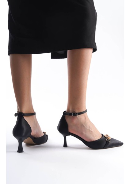 Celia Premium Kadın Siyah Topuklu Ayakkabı fırsatları