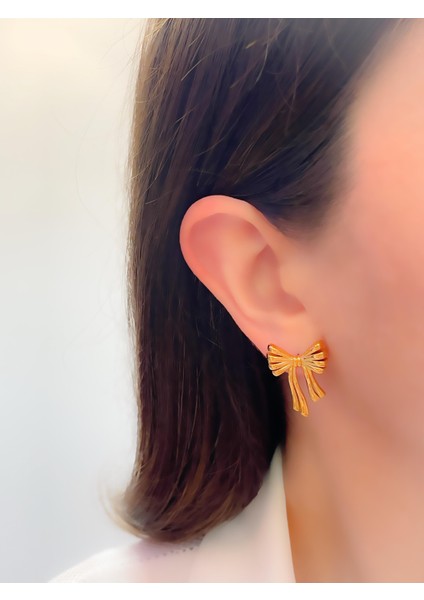 Çelik Küpe Tasarım Fiyonk Küpe indirimleri