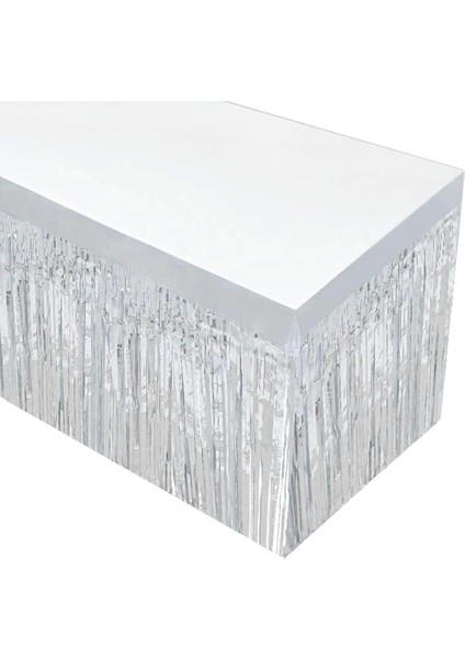 Gümüş Metalize Masa Eteği 275X75 cm – Kendinden Yapışkanlı modelleri