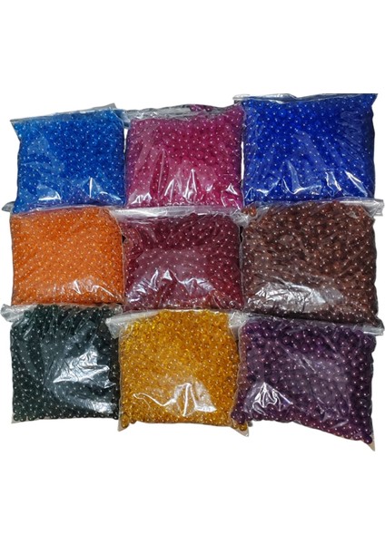 6 mm Su Kabağı Boncuk Seti | El Yapımı Lamba Süsleme Boncuğu 6m