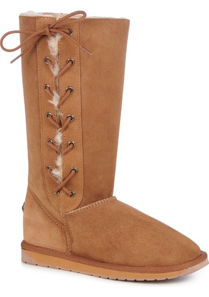 Australia Platinum Hi Lace Kadın Kahverengi Bot modelleri