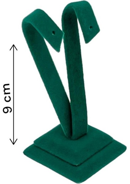 Yeşil Palmiye Küpe Çekim Standı, 9 Cm, Şık ve Kullanışlı Aksesuar.