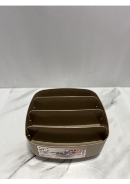 Kahverengi 4 Bölmeli Masaüstü Düzenleyici, Şık ve Fonksiyonel Ofis Aksesuarı fiyatları