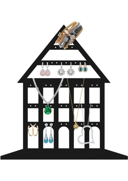 Şık ve Kullanışlı Takı Standı, Ev Dekorasyonu Için Ideal Siyah Renk Seçenekleri