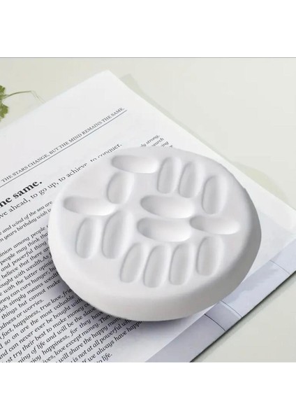 El Yapımı Beyaz Taş Tozu Küpelik, Zarif ve Minimal Takı Standı, 2 Adet fiyatları