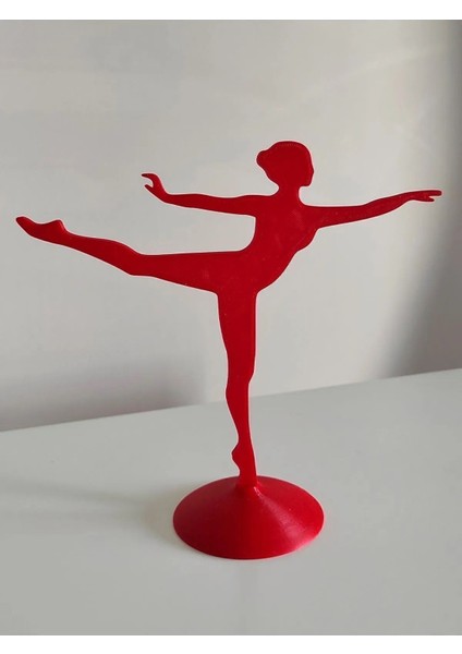 Kırmızı Dekoratif Balerin Takı ve Mücevher Düzenleyici, Çoklu Saklama Alanı