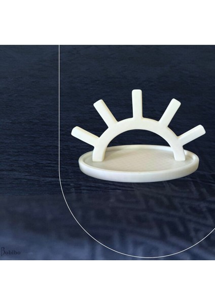 Beyaz Güneş Temalı Takı Düzeni, Yüzük ve Küpe Saklama Standı