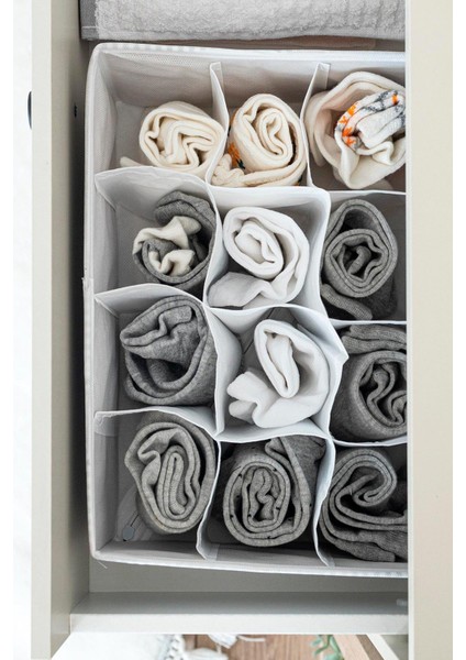 Çekmece Düzenleyici 12 Bölmeli Organizer Çorap Takı Kravat Düzenleyici fırsatları