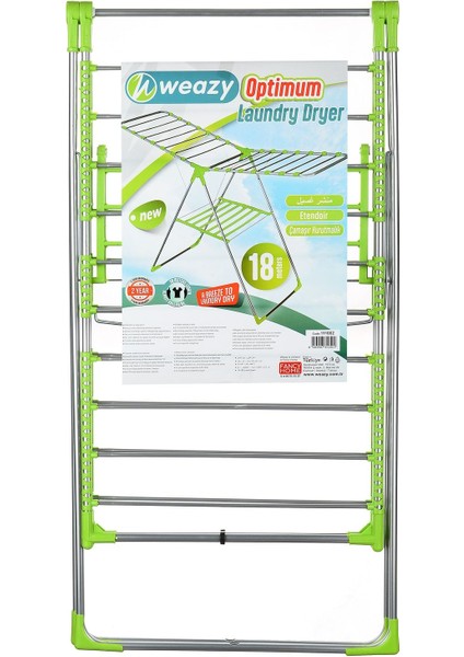 Geniş 18M Çamaşır Kurutmalık, Dayanıklı ve Pratik Tasarım