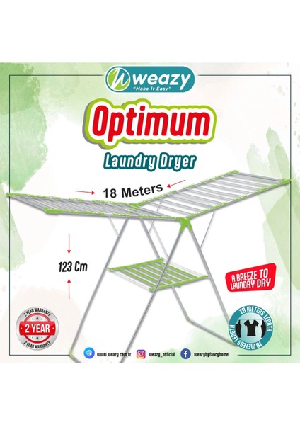 Geniş 18M Çamaşır Kurutmalık, Dayanıklı ve Pratik Tasarım fiyatları
