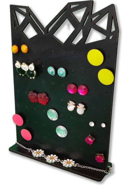 Siyah Dekoratif Takı ve Küpe Standı, Organizer ve Askı Aksesuarı fiyatları