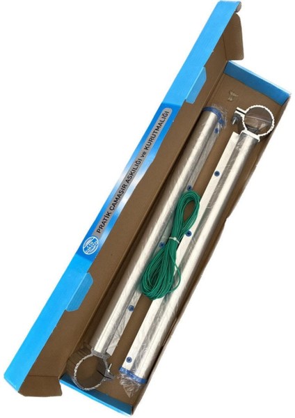 Yuvarlak Küpeşte ile Balkon Çamaşır Kurutma Askılığı ve Çamaşır Ipi Seti fiyatları