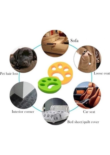 Renkli Çok Amaçlı Yıkanabilir Tüy Toplayıcı, Pati Tasarımı, 1 Adet modelleri