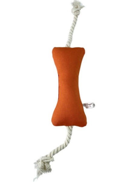 Ipli Kemik Su Geçirmez Köpek Oyuncağı, Turuncu 17CM Lzwdr