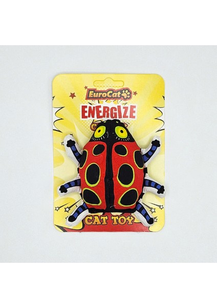 Kedi Oyuncağı Uğur Böceği 10 cm Lzwdr