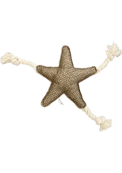 Ipli Yıldız Köpek Oyuncağı Kahverengi Ø25CM, 40CM Lzwdr