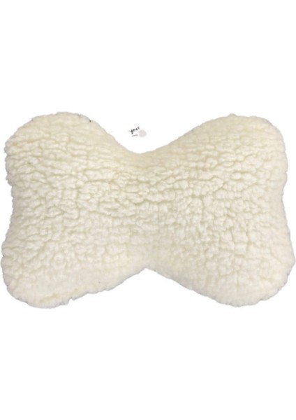 Peluş Kemik Köpek Oyuncağı Ekru 20CM Lzwdr