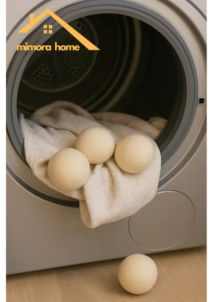 Yün Çamaşır Kurutma Topu - 3 Adet, Xl, %100 Organik, Doğal ve Etkili Kurutma Aracı