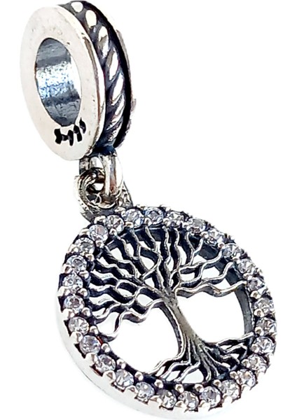 Gümüş Işıltılı Aile Yaşam Ağacı Pan Tasarım Bileklik Uyumlu Kadın Charm Sevgililer Günü Hediye fiyatları