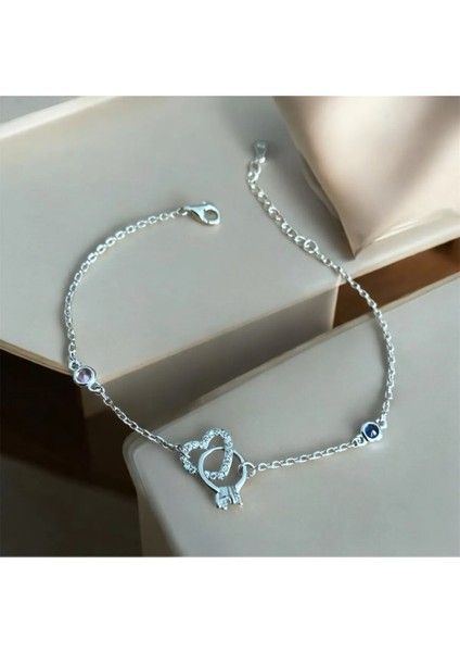 925 Ayar Gümüş Zirkon Taşlı Halka Tek Taş Yüzük Detaylı Bileklik fiyatları