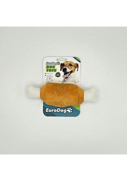 Peluş Etli Kemik Köpek Oyuncağı 19X6 cm Lzwdr