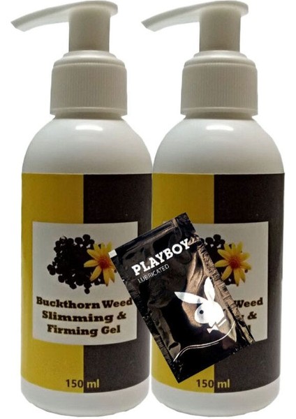Buck Thorn Weed Slimming Bacak Bel Bakım Masaj Kremi 2X150 ml + 1 Adet Jel ile