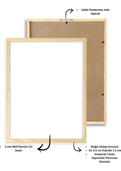 Doğal Ahşap Çerçeveli Uv Baskı 3'lü Soyut Çiçek Desenli Tablo Seti – Modern & Şık Duvar Dekoru modelleri