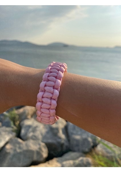 Pembe Paracord Bileklik 16 cm fiyatları