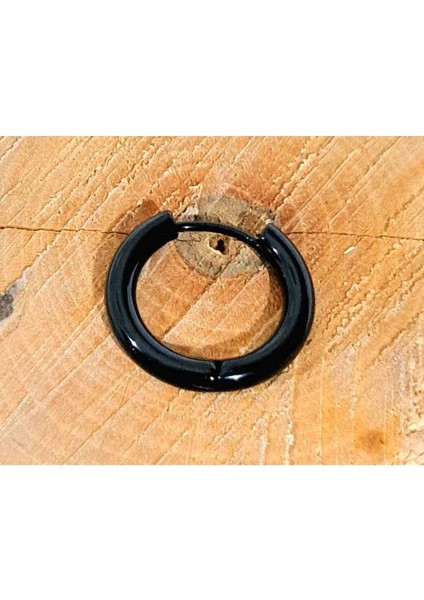 Çelik Halka Siyah Renk Unisex Küpe fiyatları