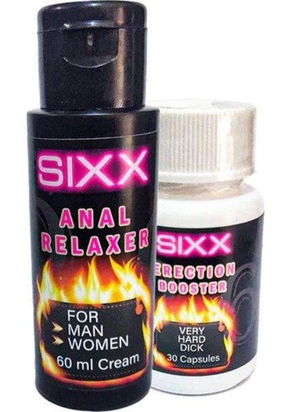 Sixx 60 ml Bay Relax Krem +Erkeklere Özel Güç 30 Lu