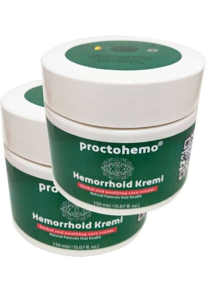 Proctohemo Hemeroid Cream 2 Adet 150 ml Büyük Boy Ba.sur Kremi