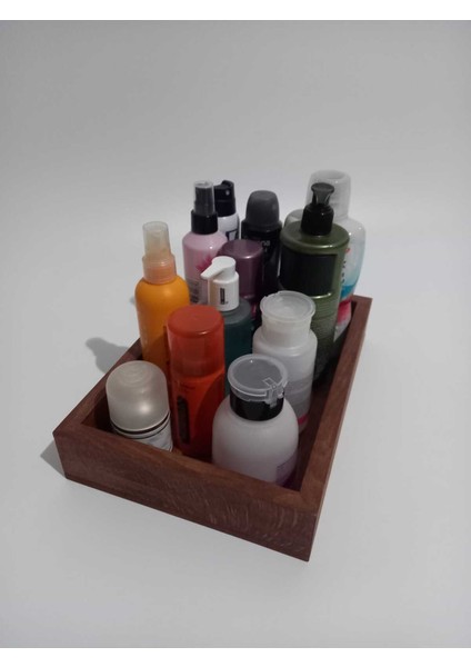 Ahşap Çok Amaçlı Düzenleme Kutusu, Banyo ve Dolap Için, 25X15 Cm, Ingiliz Renk modelleri