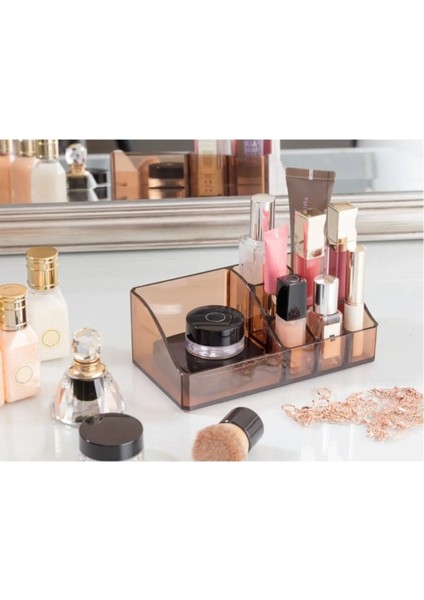 Şık Sarı Makyaj Organizer, Düzenli ve Kullanışlı, Eşyalarınız Için Tasarlandı