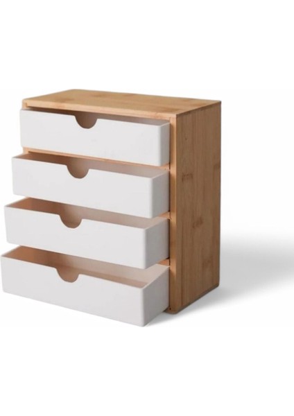 Beyaz Bambu Takı Düzenleyici, Şık ve Doğal Tarzda Saklama Çözümleri modelleri