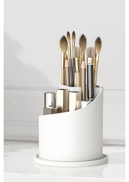 Şeffaf Kapaklı 360 Döner Standlı Kozmetik ve Makyaj Organizer fırsatları