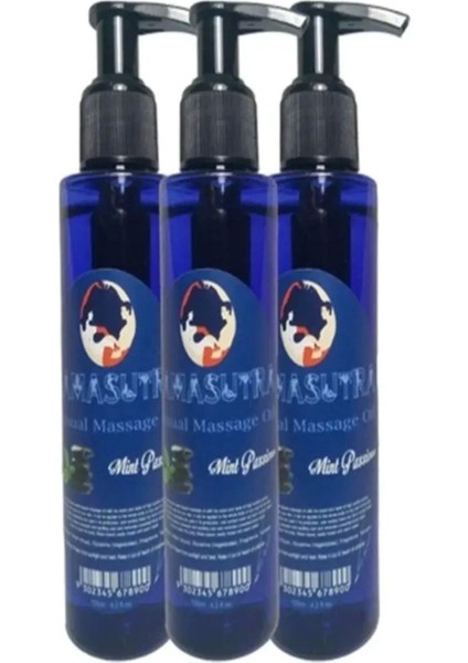Sensual Nane Masaj Yağı 125 ml - Mint Massage Oıl x 3 Adet