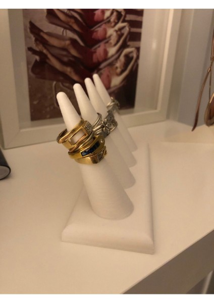 Beyaz Çok Başlıklı Takı ve Yüzük Standı, Şık ve Kullanışlı Düzenleyici fiyatları