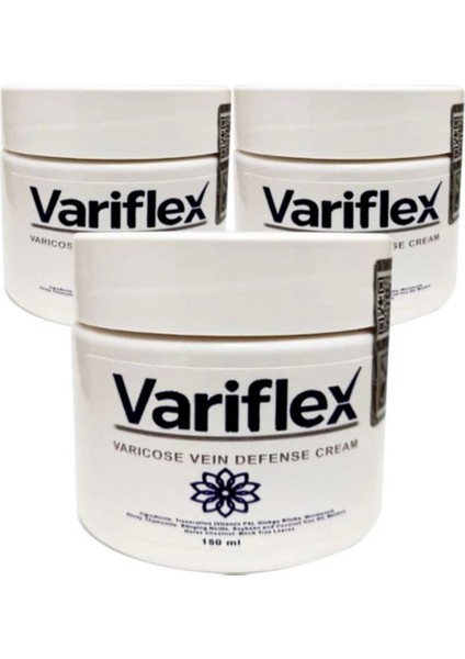 Variflex AVIKS040 3ADET 150 ml Varicosel Cream Büyük Boy Bacak Kremi
