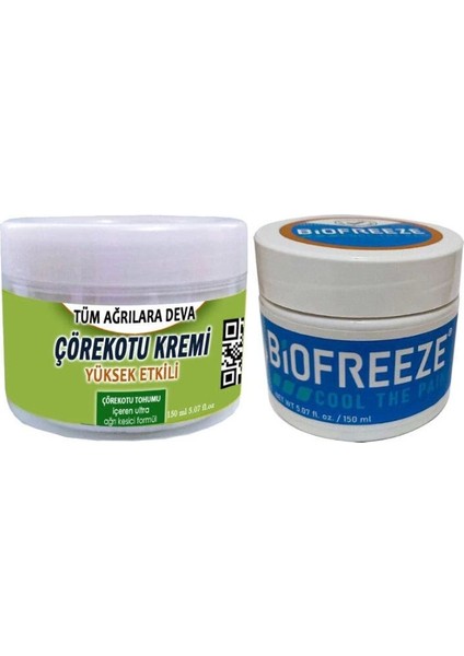 Vucut Sızıları Için Çörek Otu Kremi 150 Ml+Biofreeze Cool The Paincream 150 ml