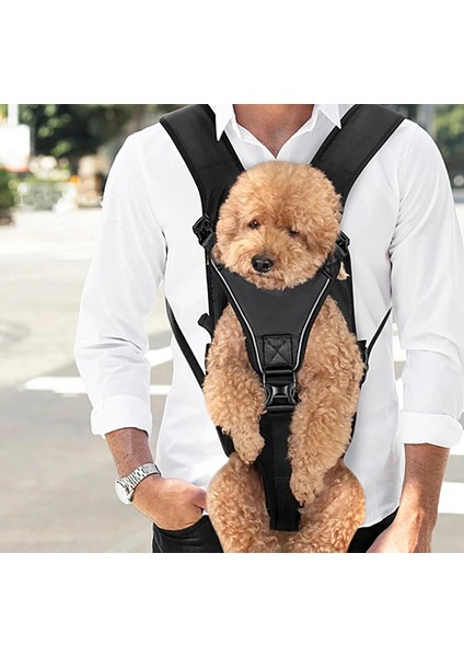 Köpek Taşıma Köpek Ana Kucağı - Kedi Ana Kucağı Mato Siyah