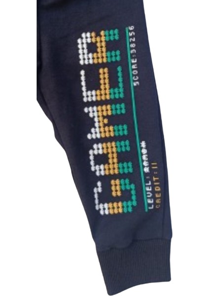 Erkek Çocuk Alt Eşofman Renkli Baskılı Lacivert indirimleri