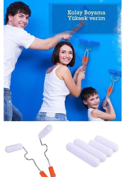 Nano Süngerli Damlatmaz Mobilya ve Duvar Boyama Rulosu Hem Köşe Hem Düz Zemin fırsatları