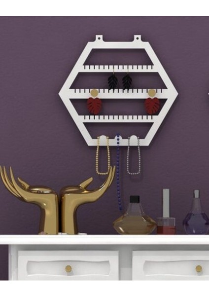 Çok Renkli Takı ve Küpe Standı, Dekoratif ve Pratik Tasarım fiyatları